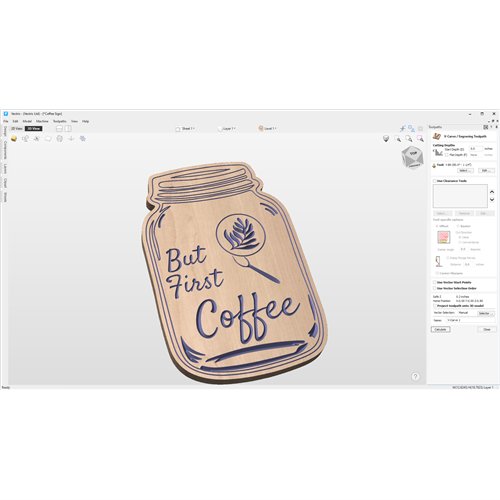 VCarve Precision V-Carving